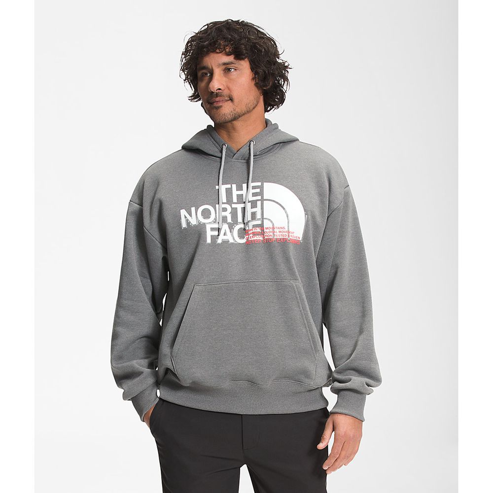 The North Face Hoodie Mens Australia - The North Face Coordinates Pullover Grey (OUR-587614)